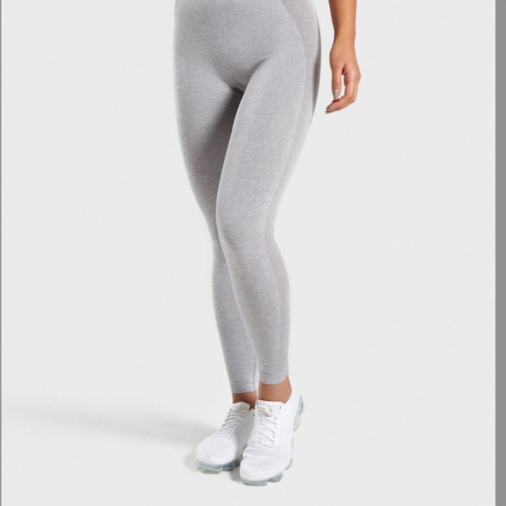 Gymshark High Rise Flex Leggings Light Grey/Blue